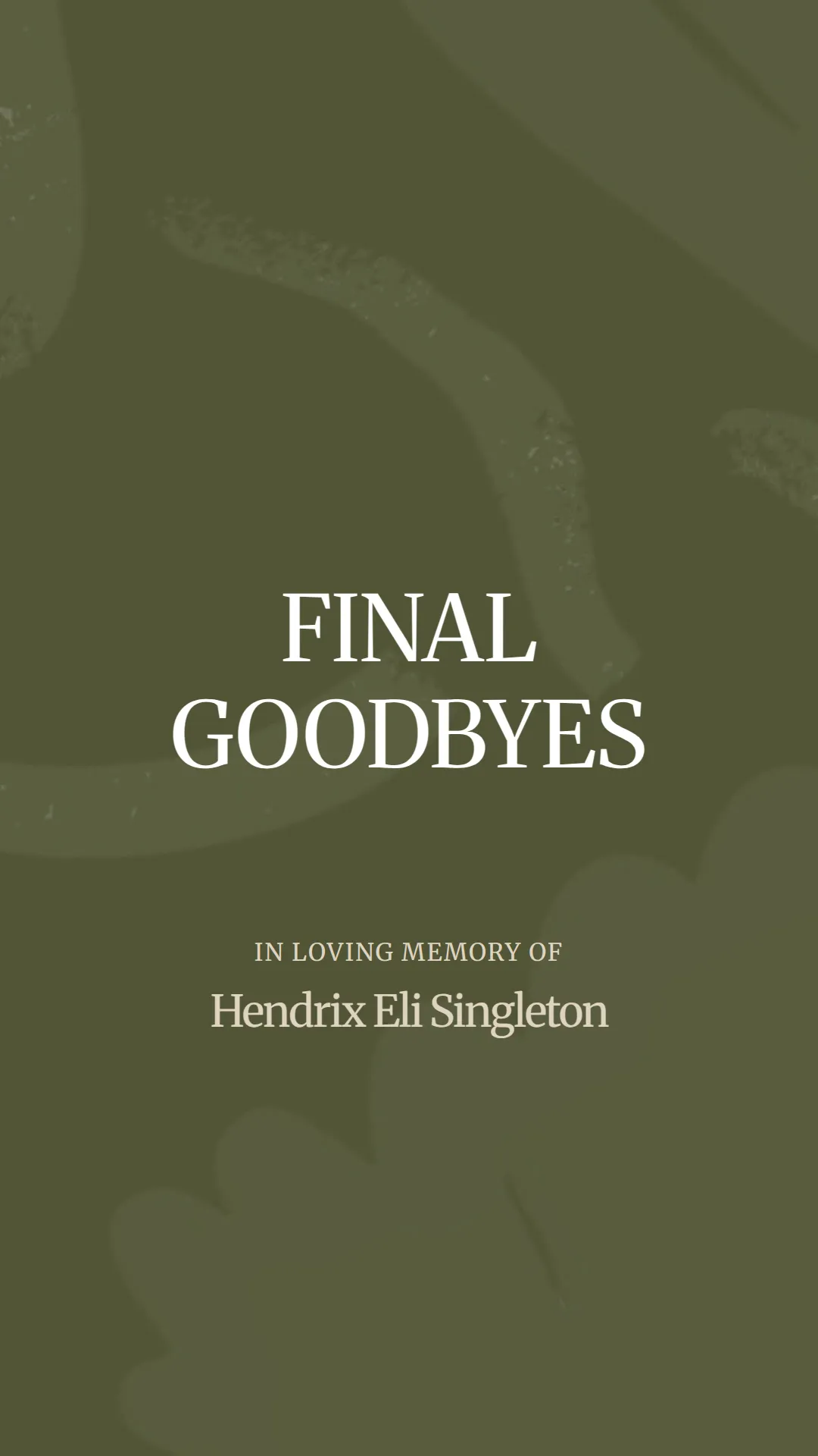 A Heartfelt Farewell to Hendrix Eli Singleton