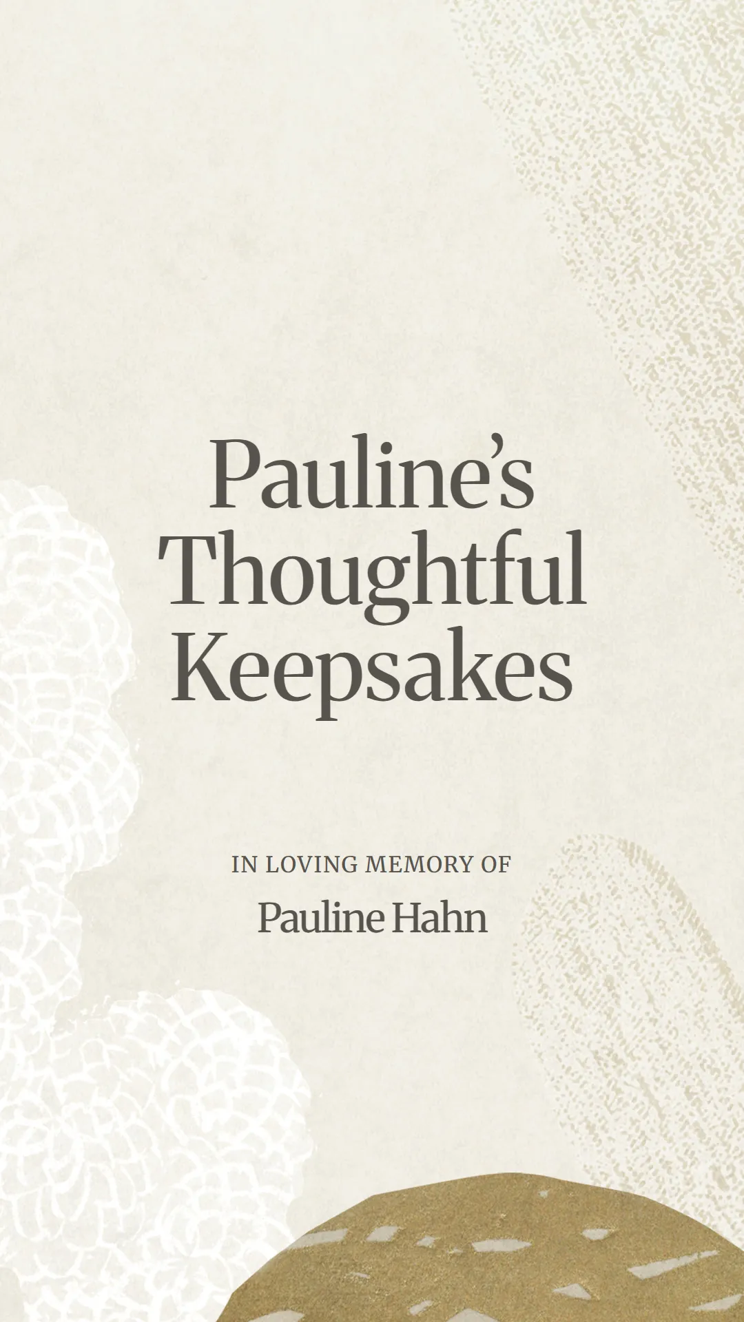 Pauline’s Thoughtful Keepsakes