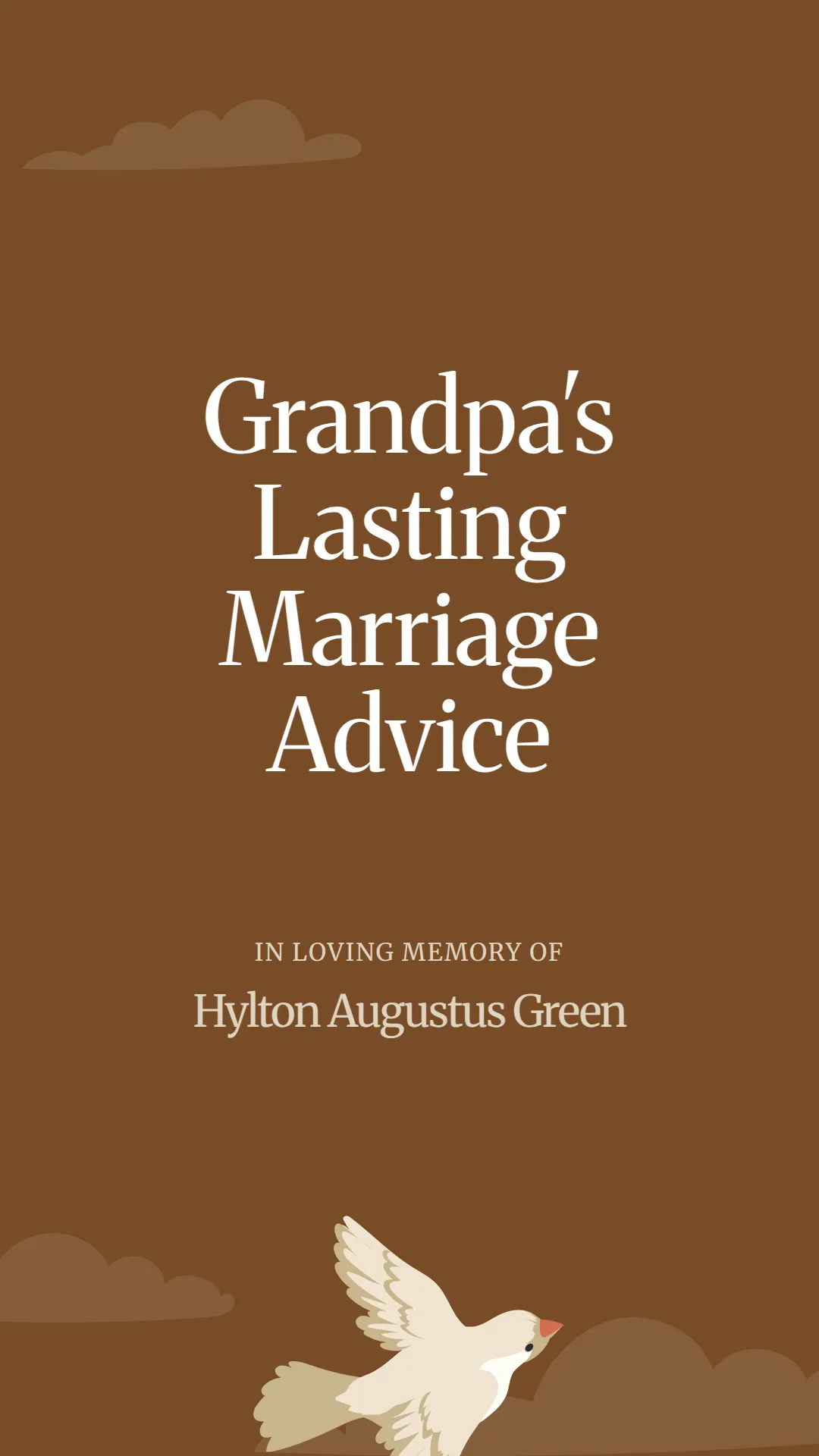 Grandpa's Lasting Marriage Advice