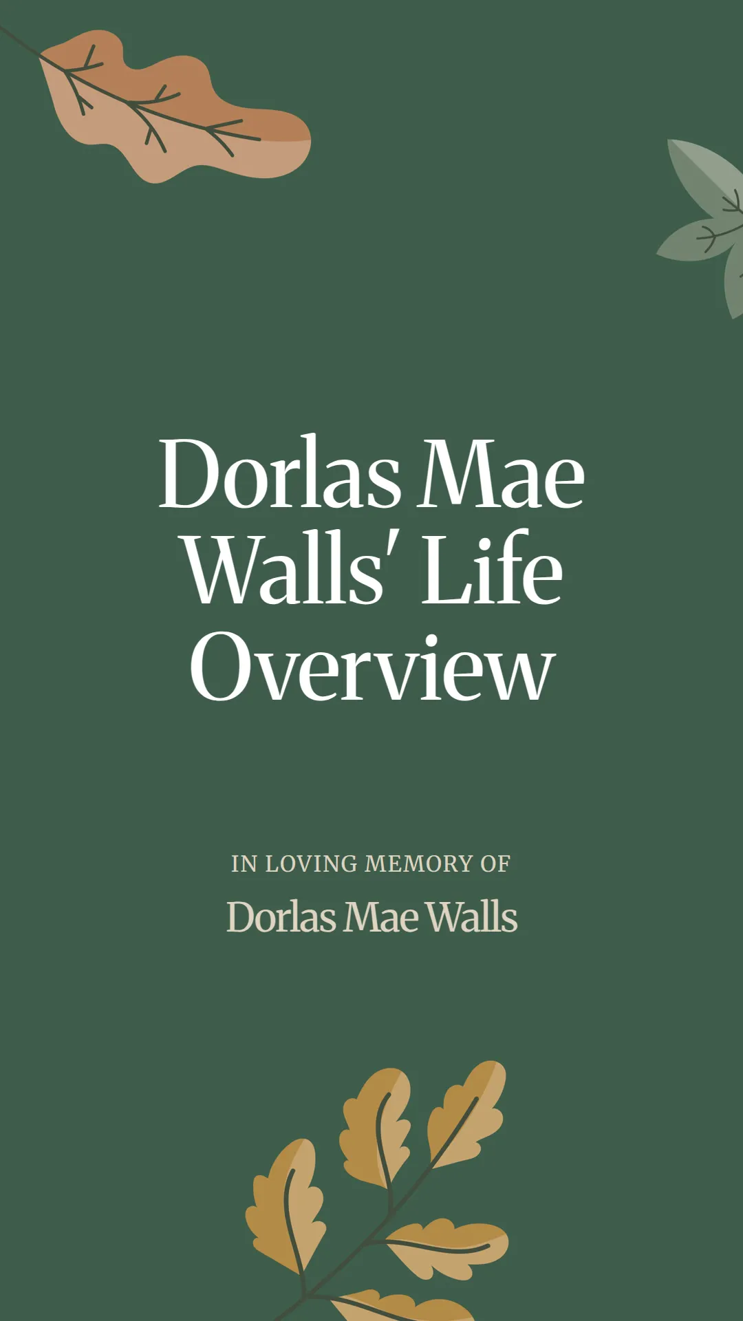 Dorlas Mae Walls' Life Overview