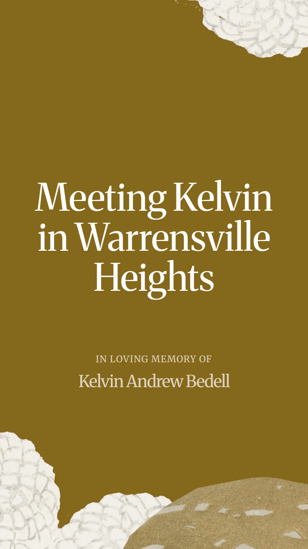 Meeting Kelvin in Warrensville Heights