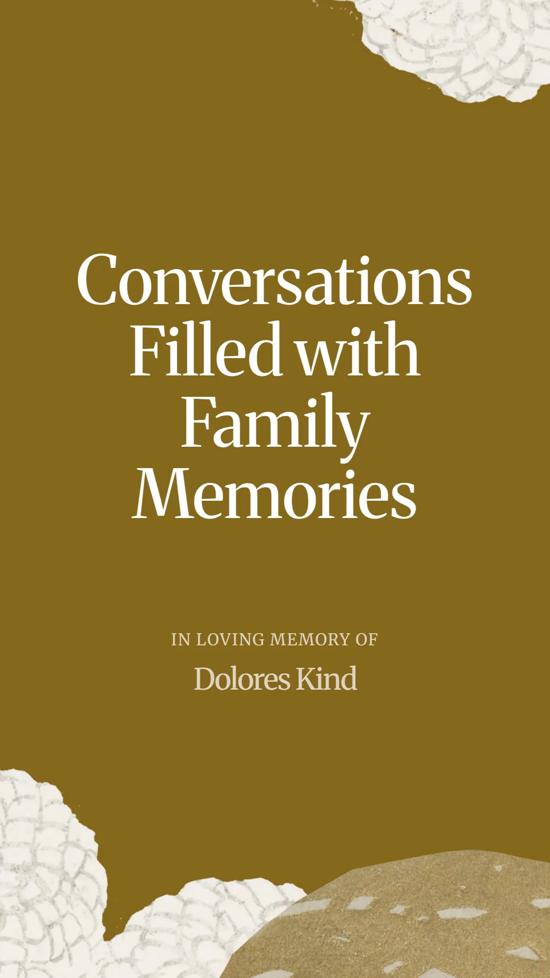 Conversations Filled with Family Memories