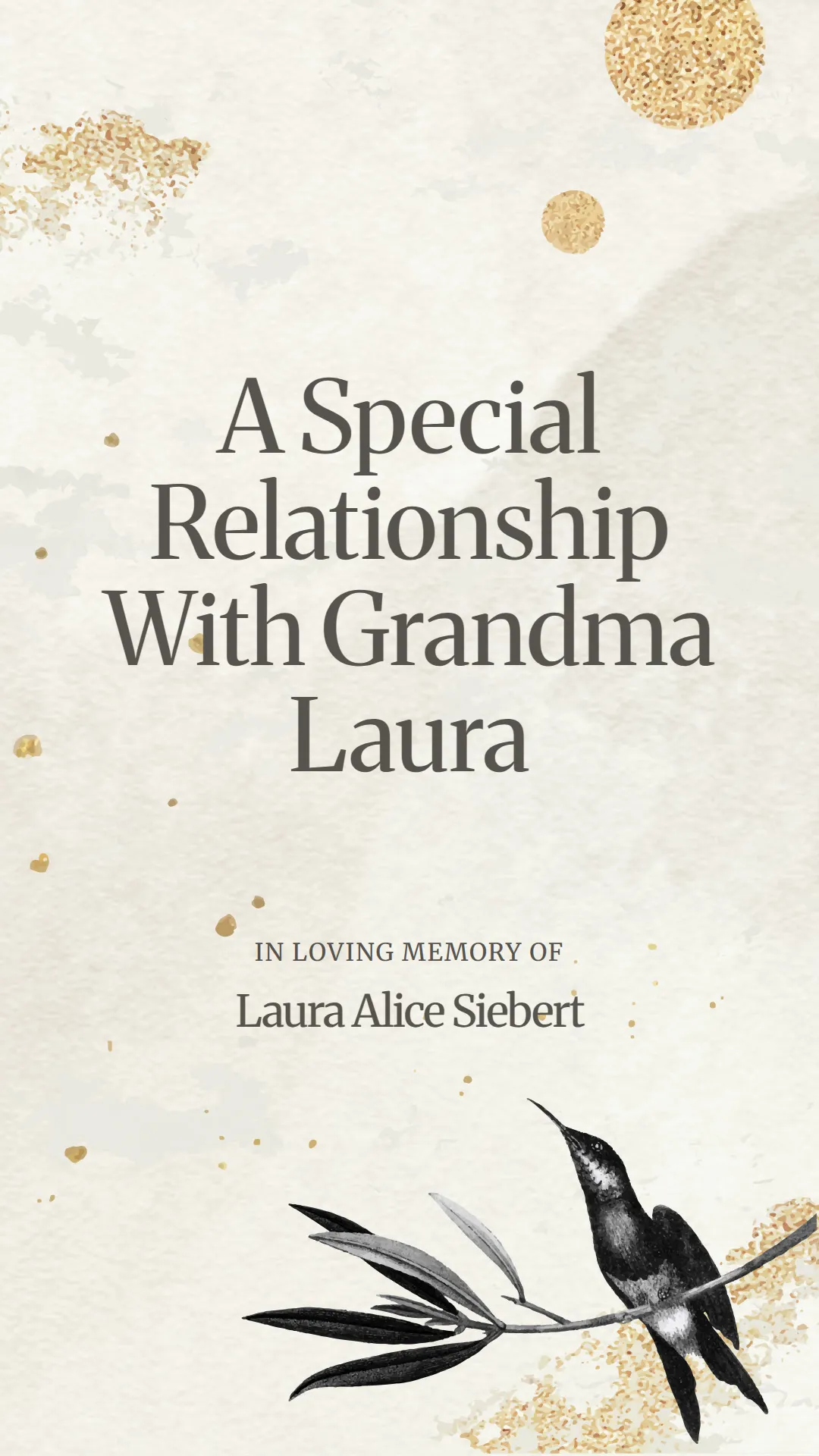 A Special Relationship With Grandma Laura