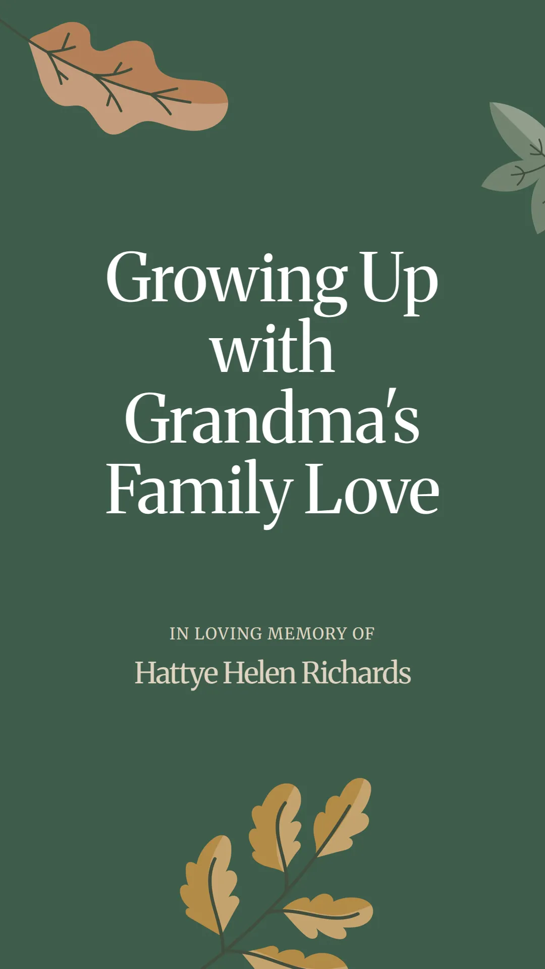 Growing Up with Grandma's Family Love