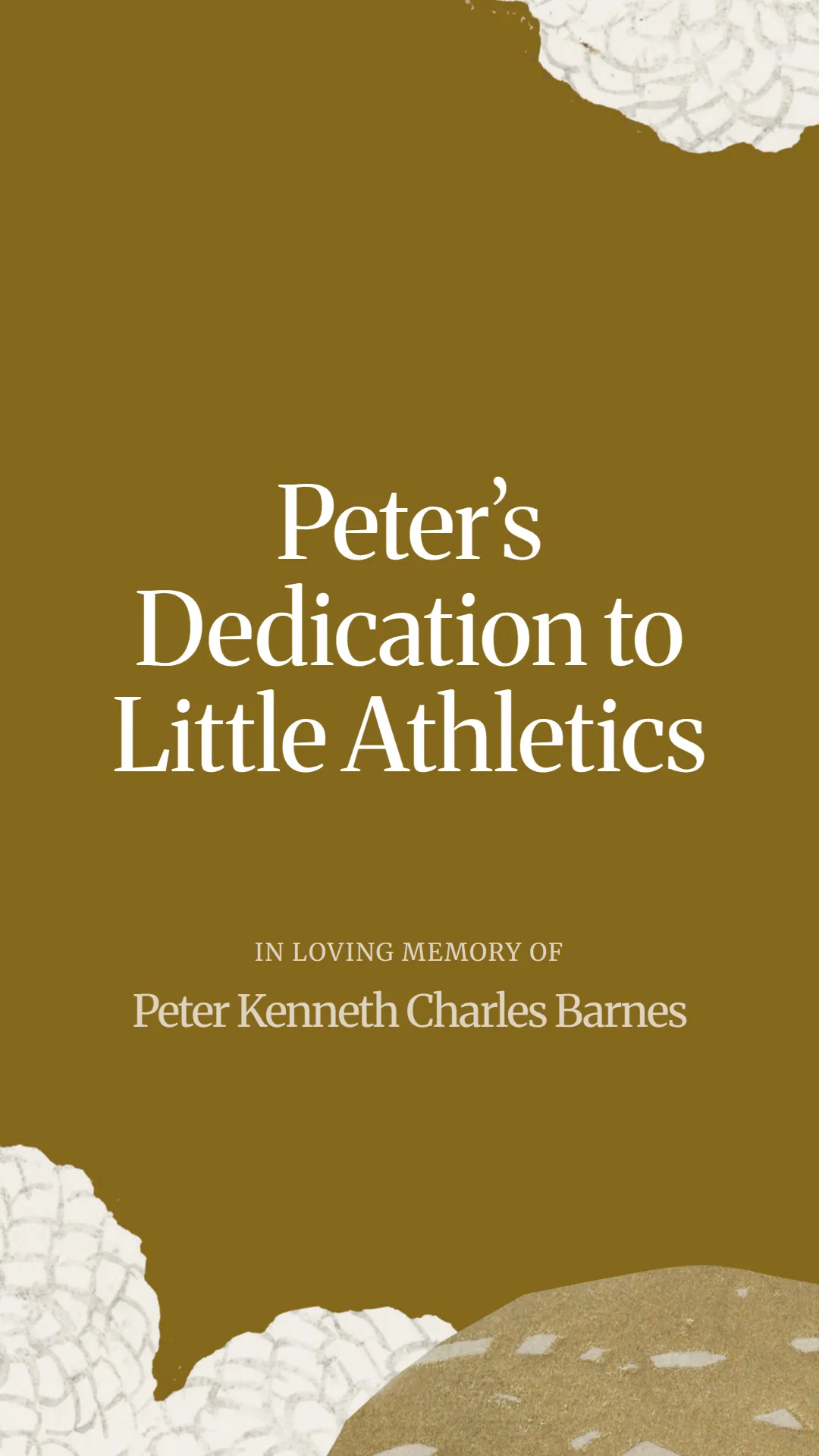 Peter’s Dedication to Little Athletics
