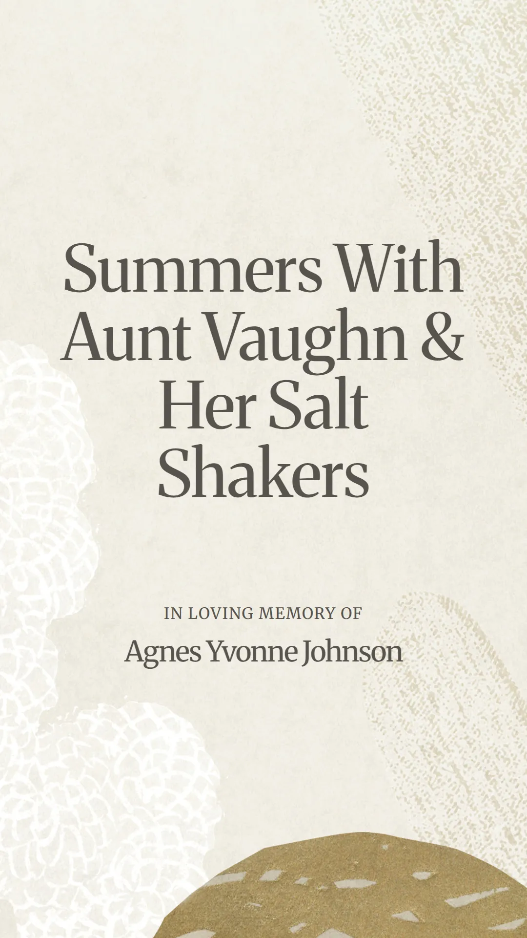 Summers With Aunt Vaughn and Her Salt Shakers
