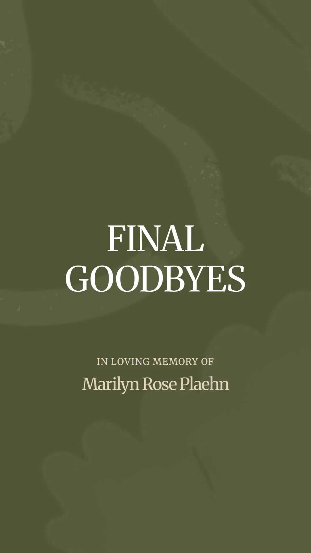 A Loving Farewell to Marilyn Rose Plaehn