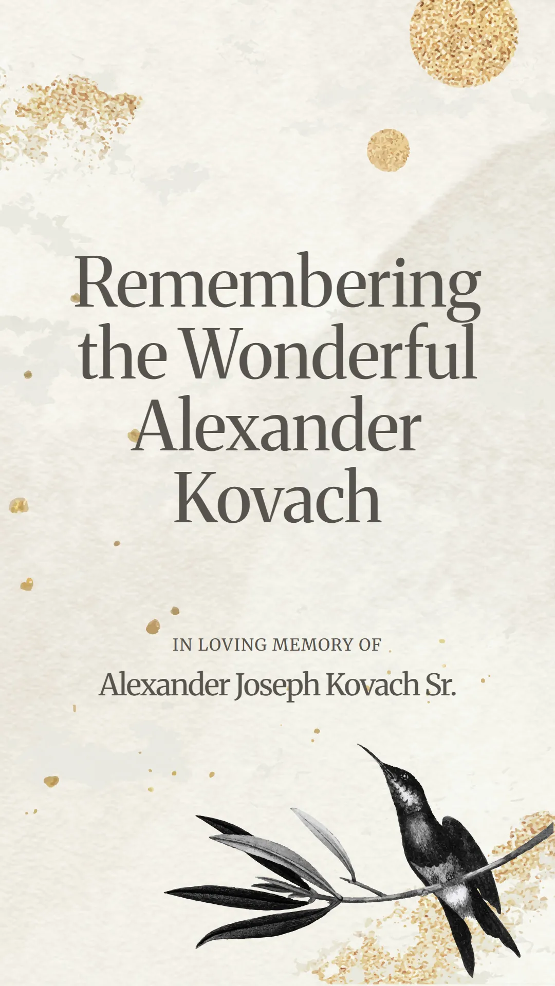 Remembering the Wonderful Alexander Kovach