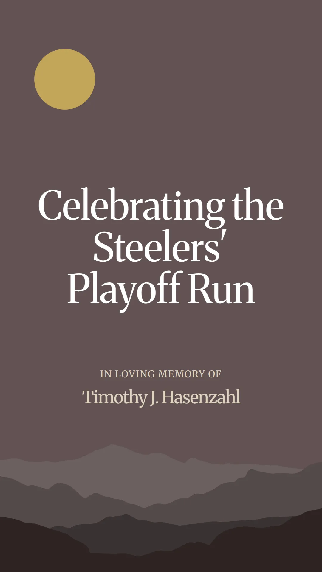 Celebrating the Steelers' Playoff Run