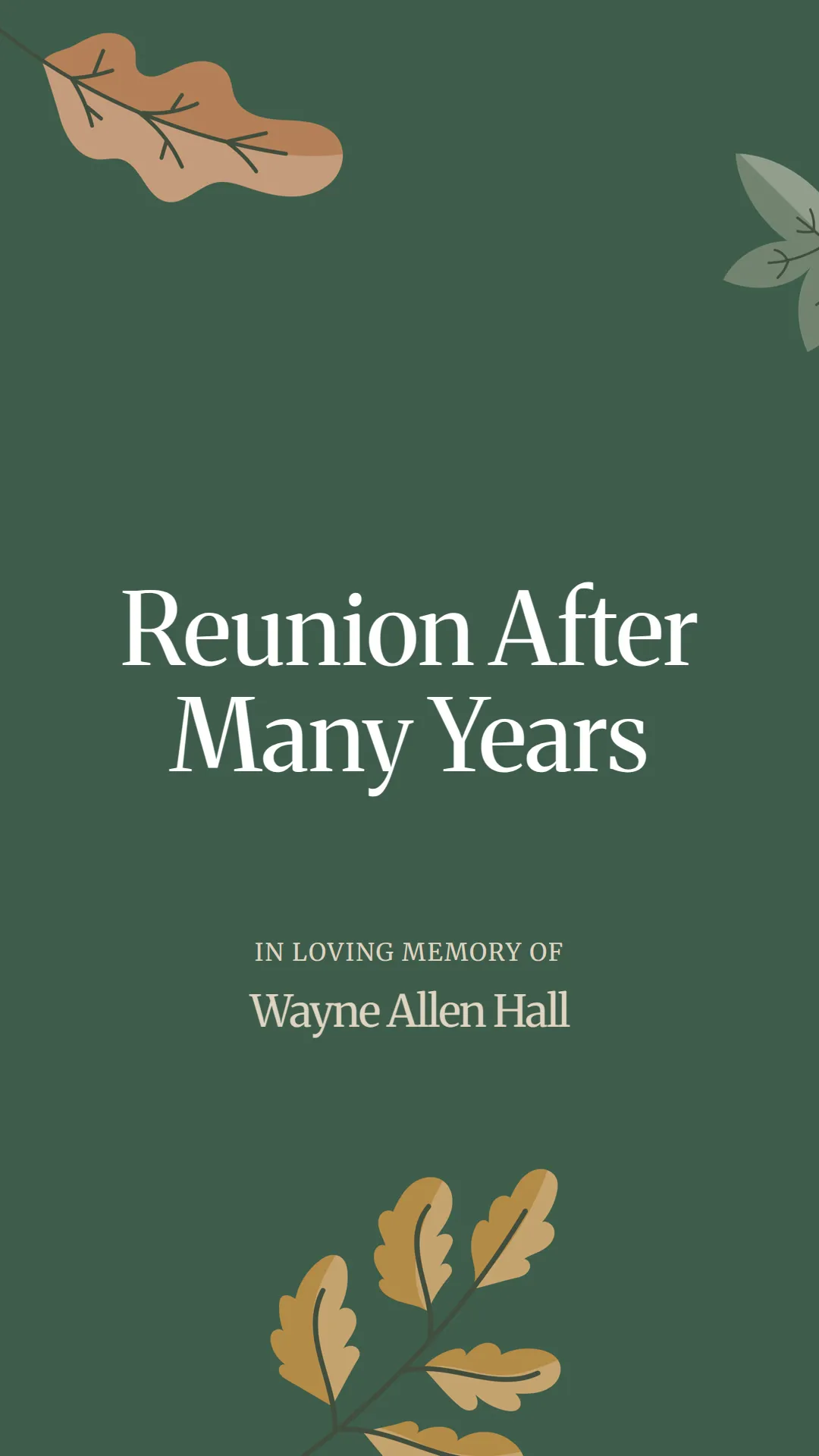Reunion After Many Years