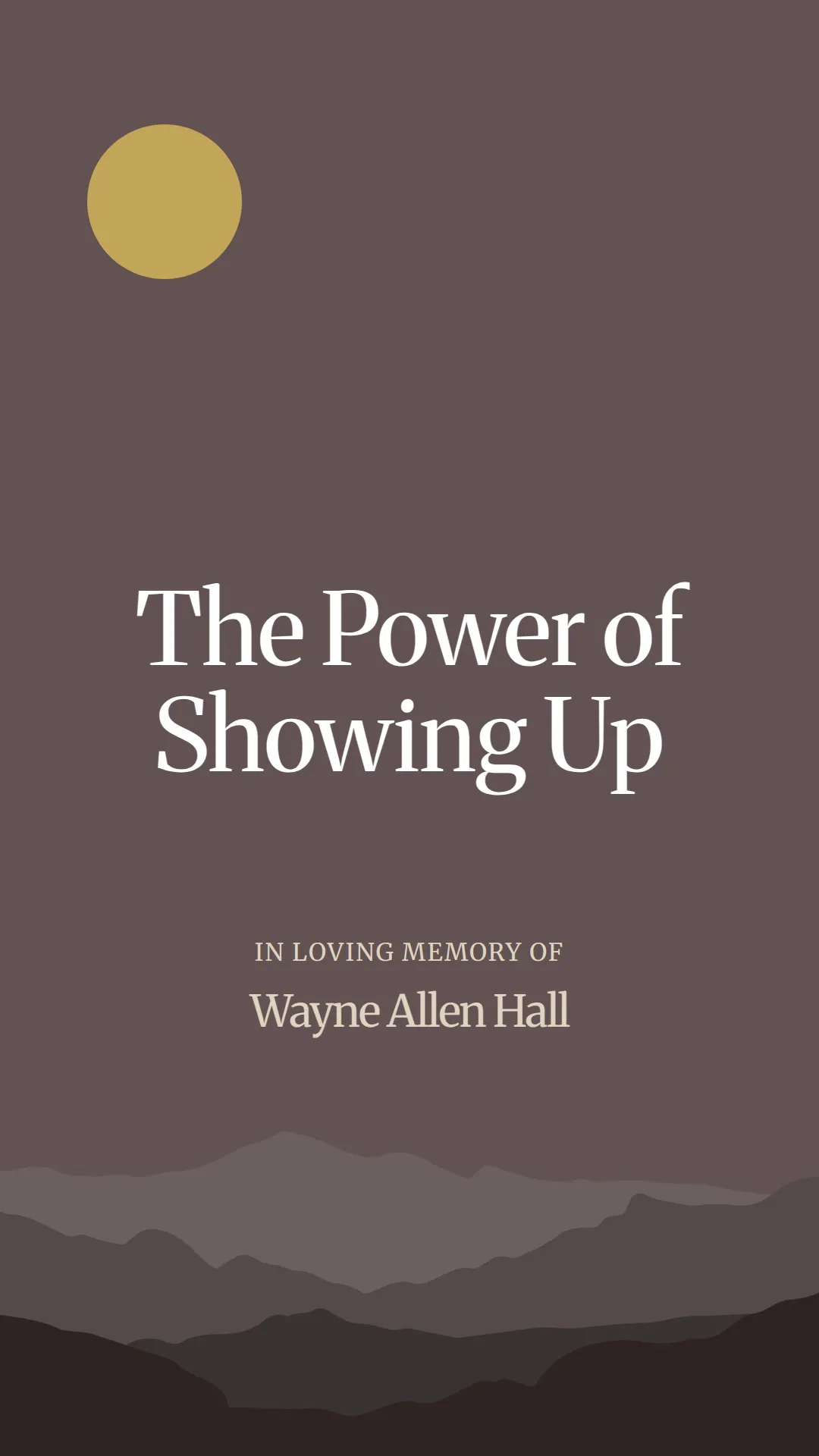 The Power of Showing Up