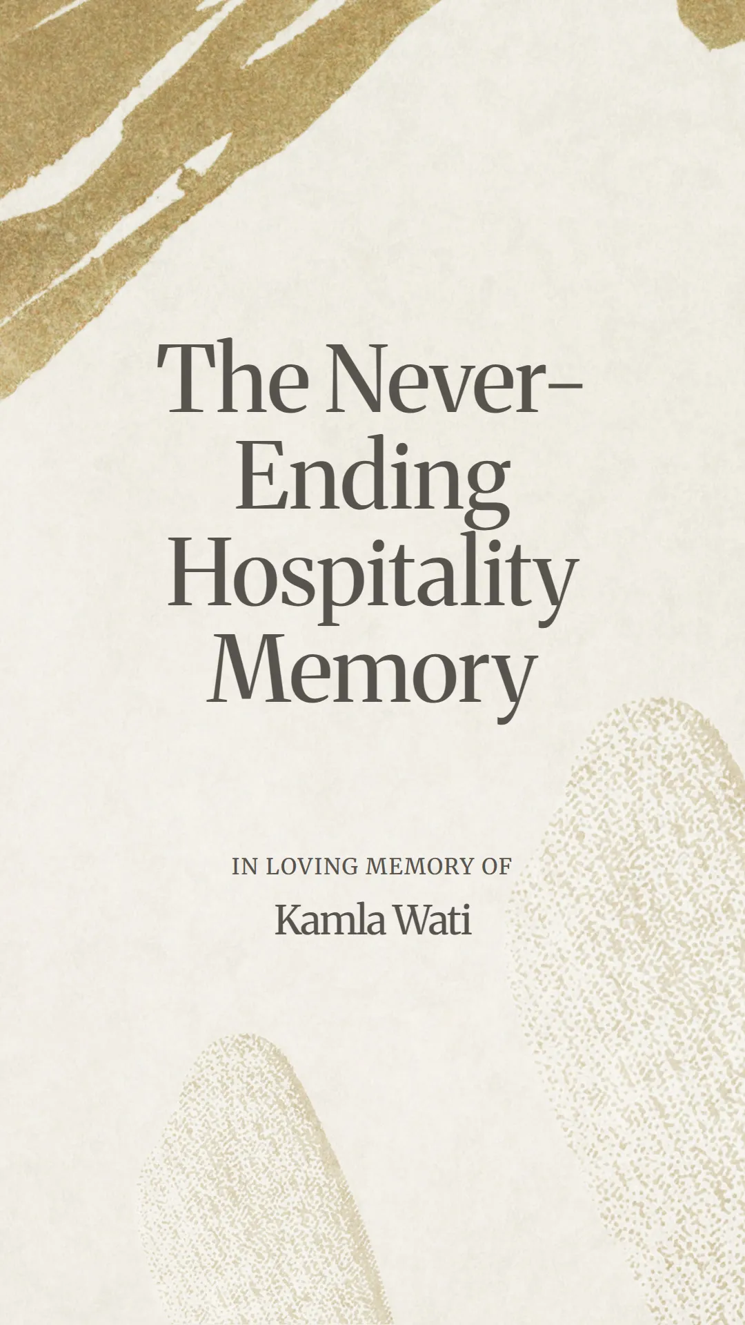 The Never-Ending Hospitality Memory