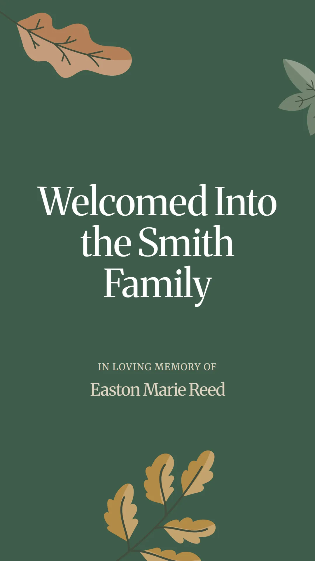 Welcomed Into the Smith Family