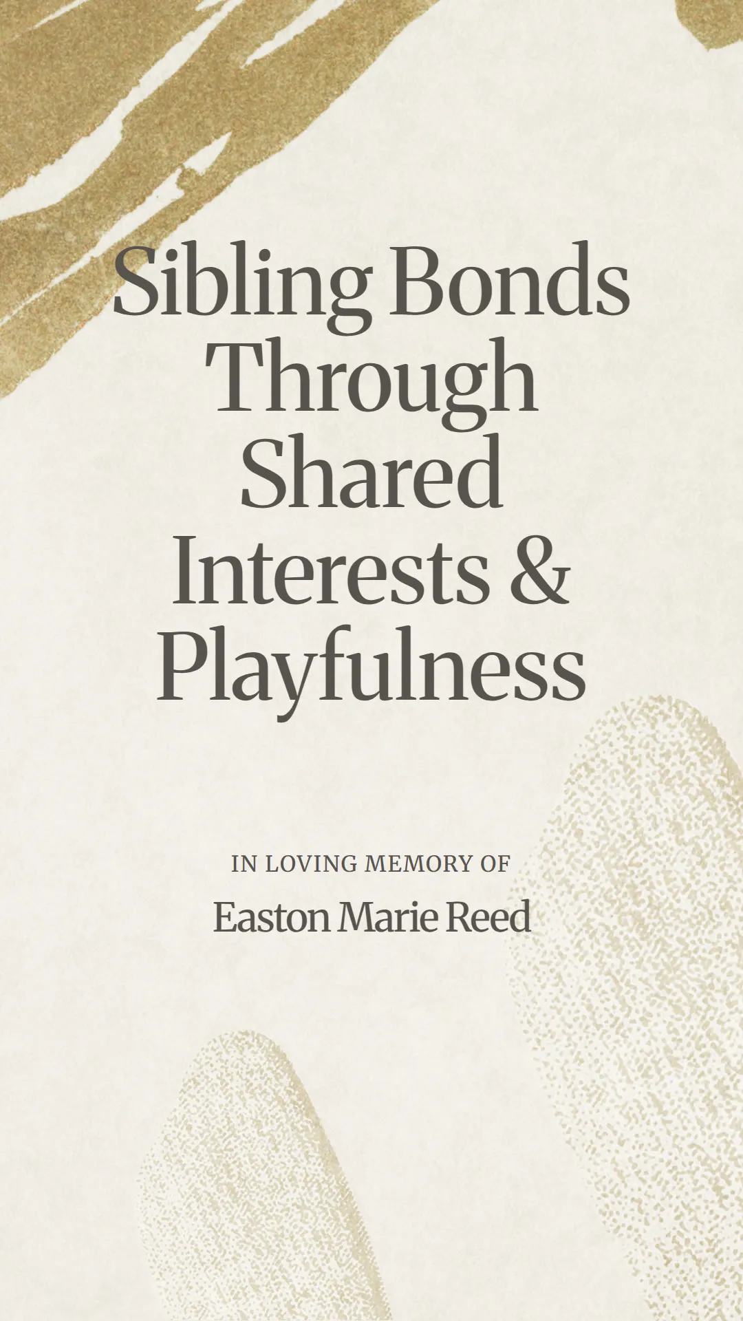 Sibling Bonds Through Shared Interests and Playfulness