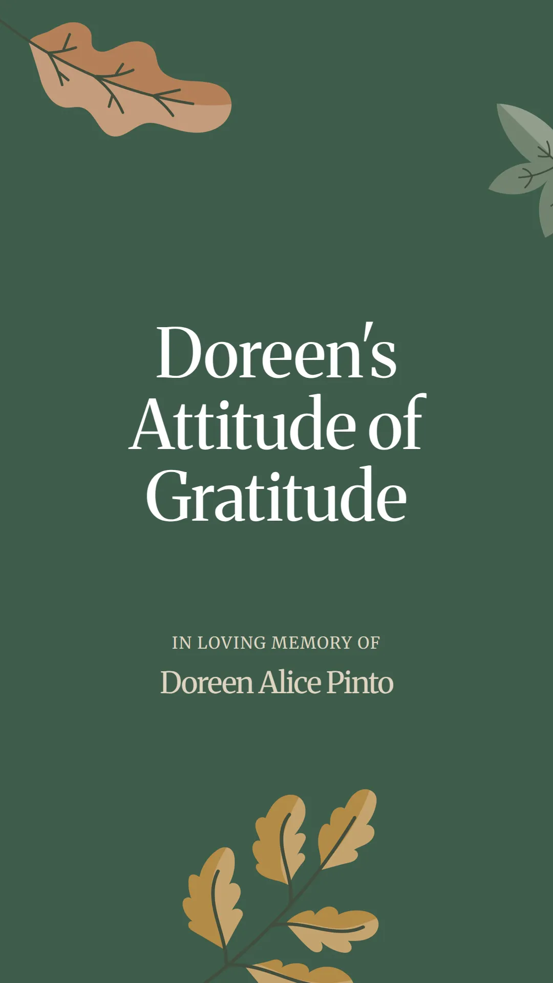 Doreen's Attitude of Gratitude