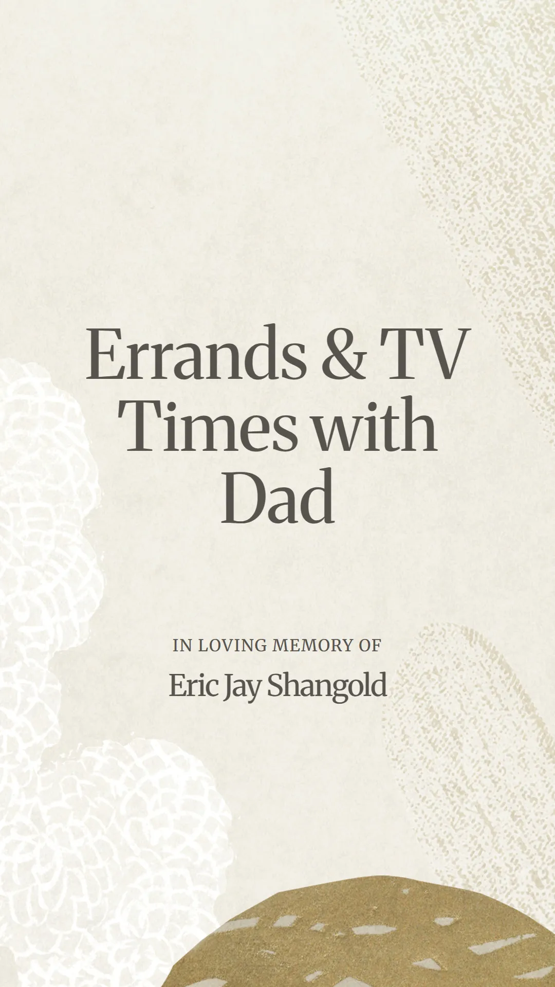 Errands and TV Times with Dad