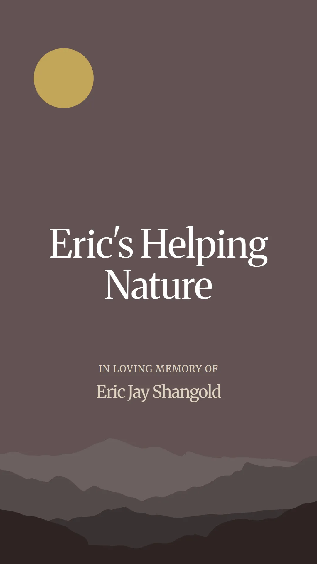 Eric's Helping Nature