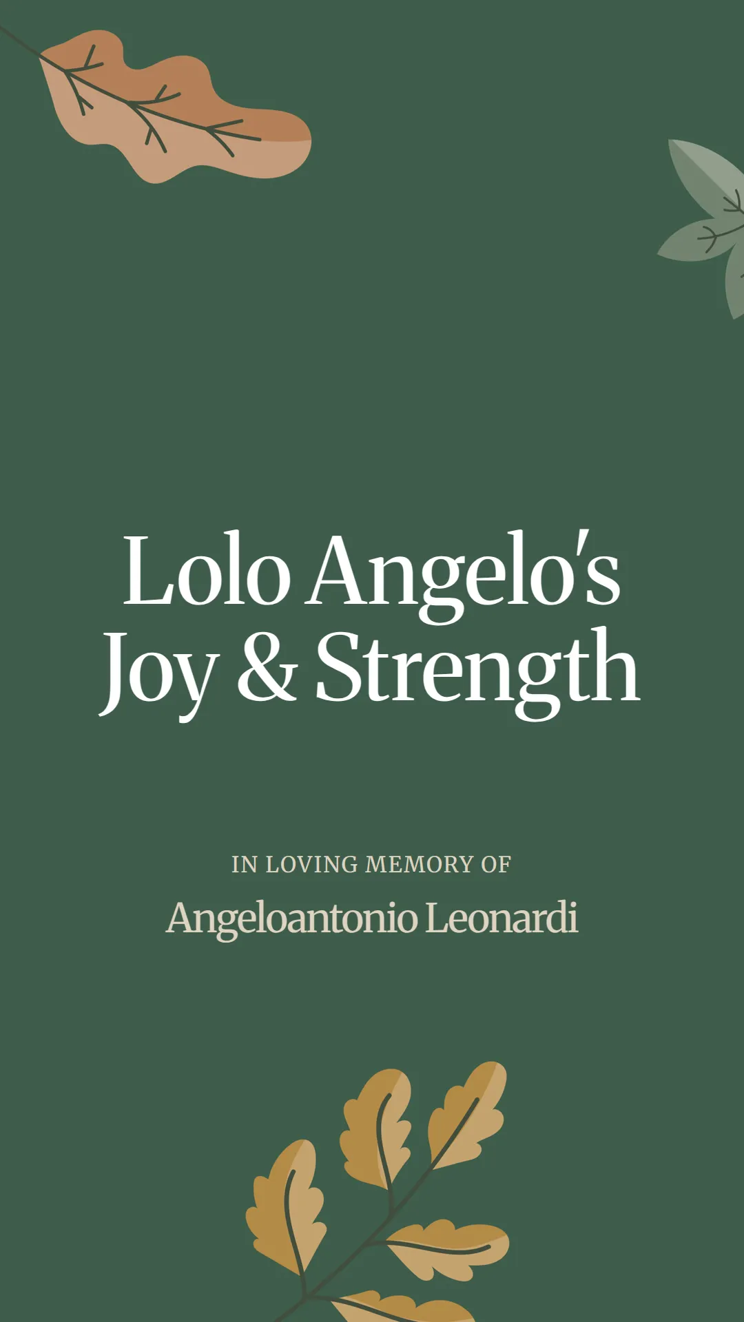 Lolo Angelo's Joy and Strength