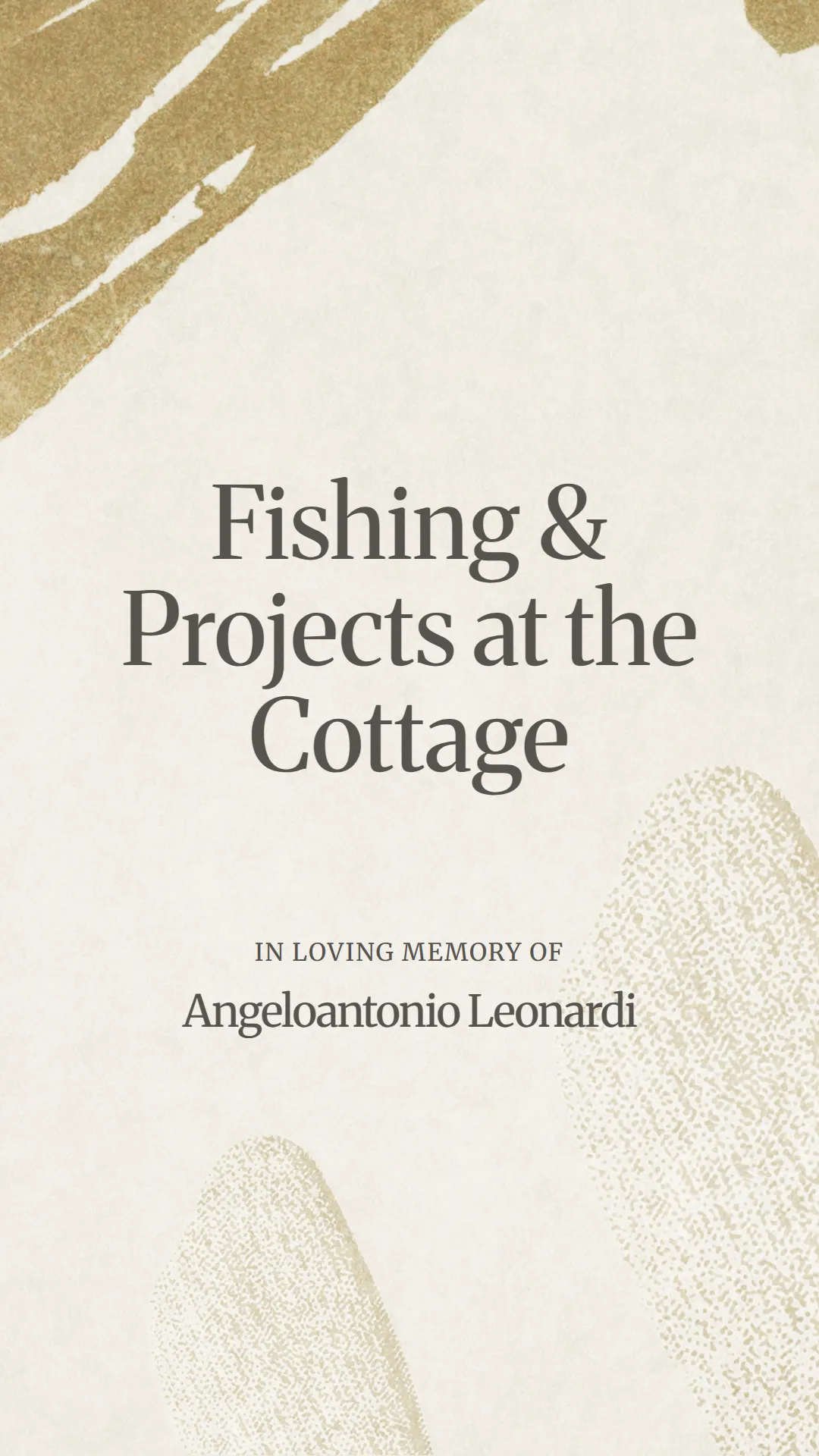 Fishing and Projects at the Cottage