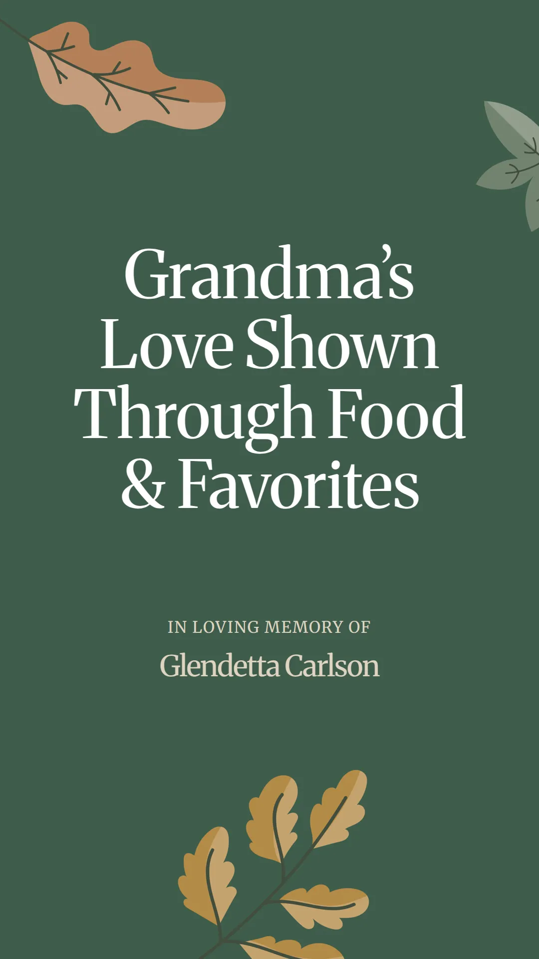 Grandma’s Love Shown Through Food and Favorites