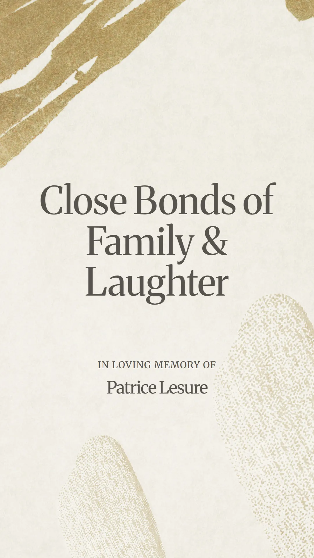 Close Bonds of Family and Laughter