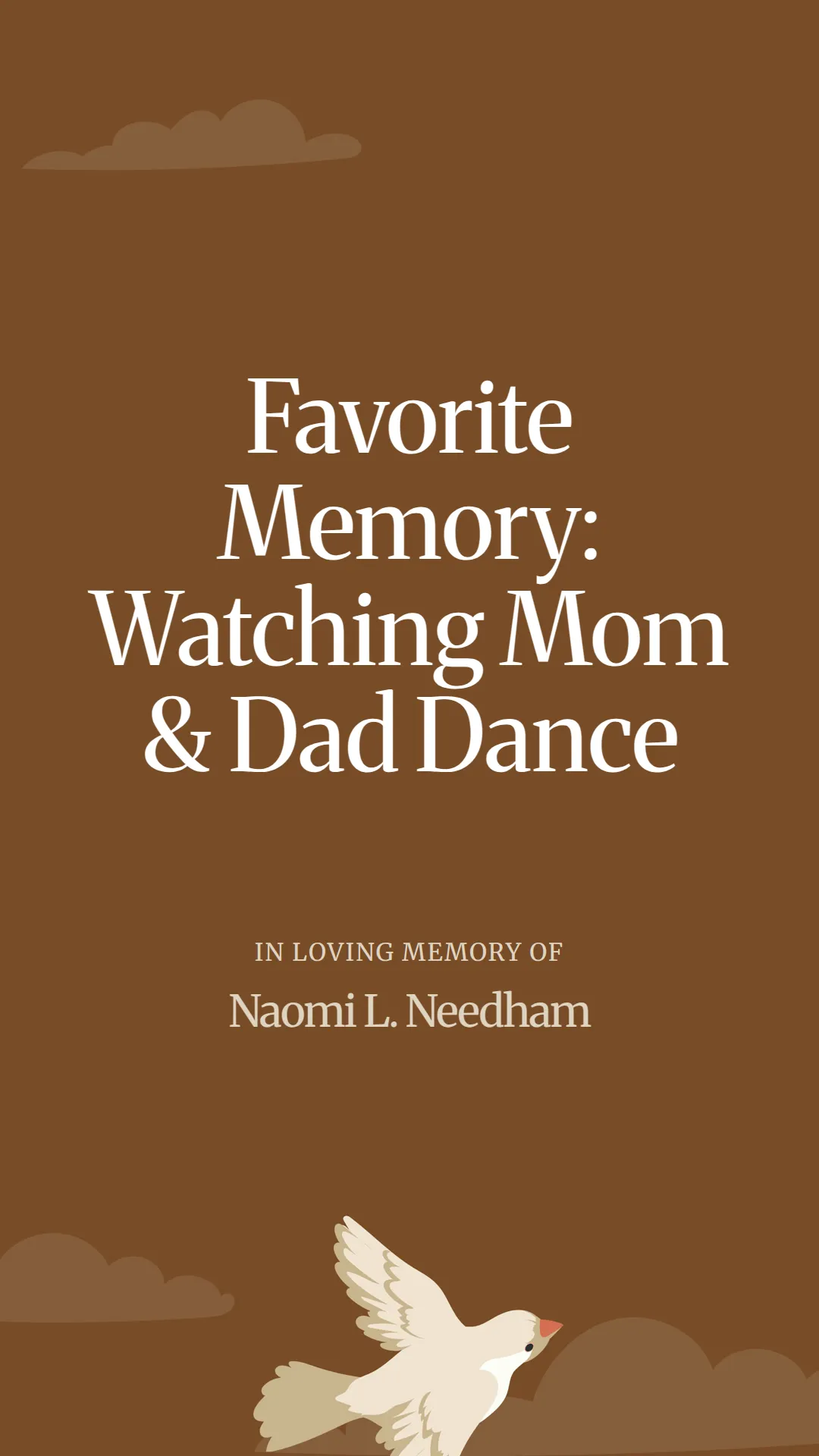 Favorite Memory: Watching Mom and Dad Dance