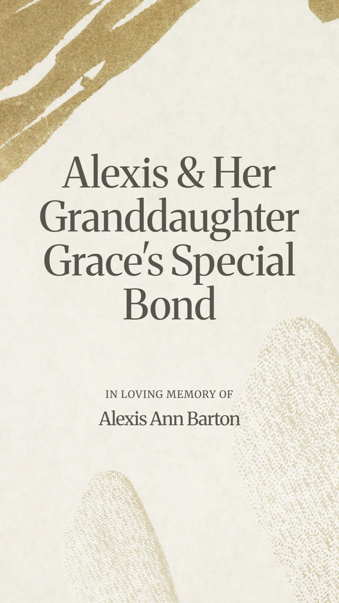 Alexis and Her Granddaughter Grace's Special Bond