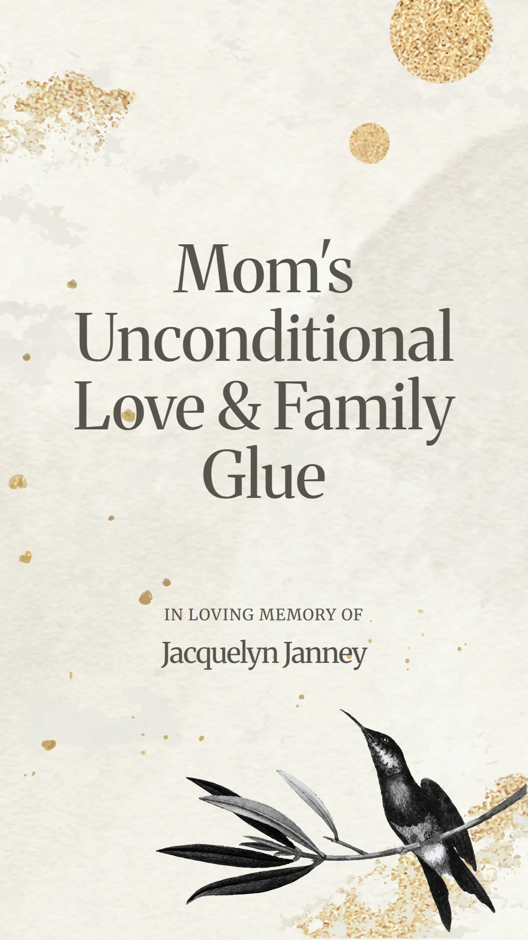 Mom's Unconditional Love and Family Glue