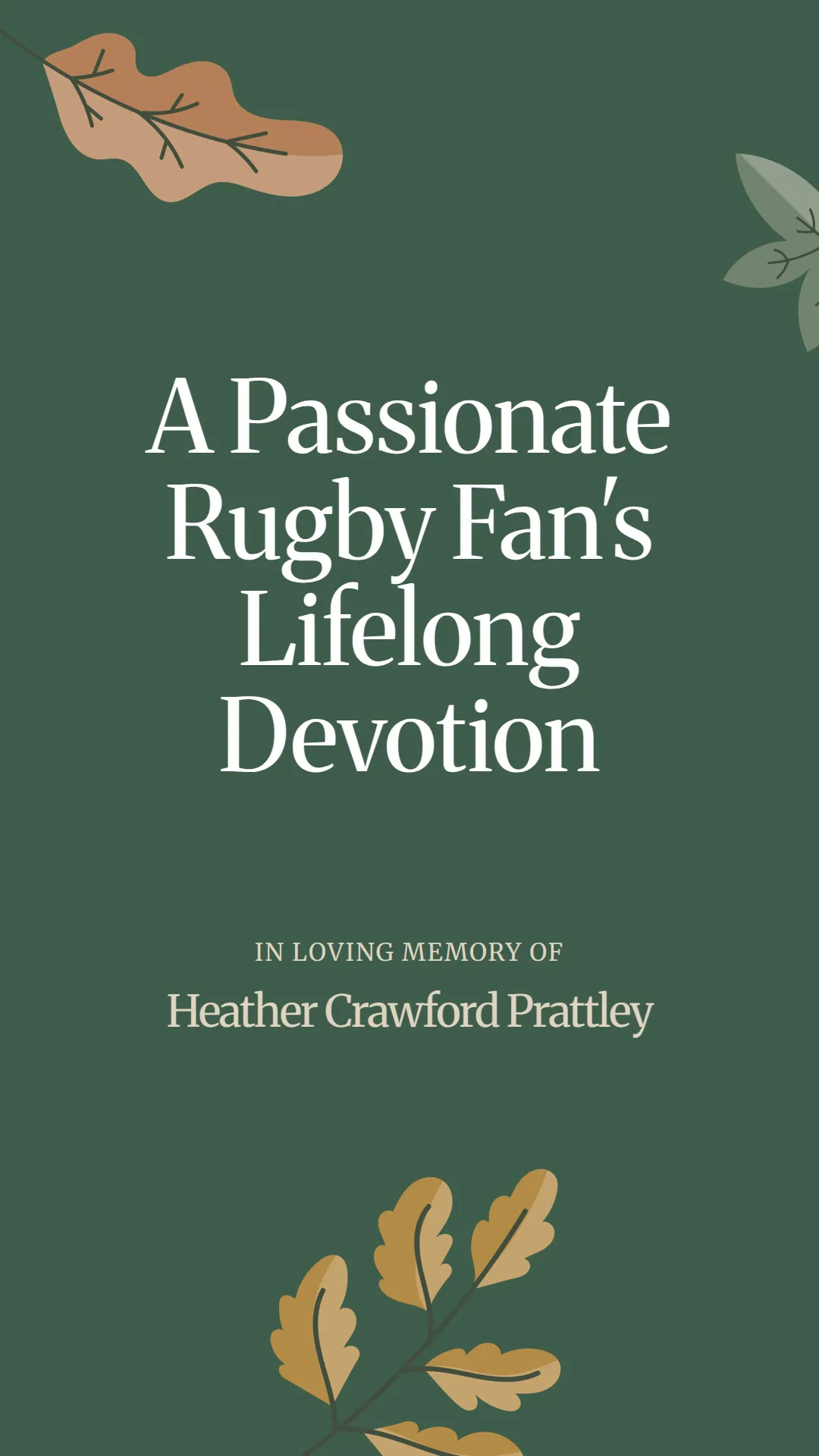 A Passionate Rugby Fan's Lifelong Devotion