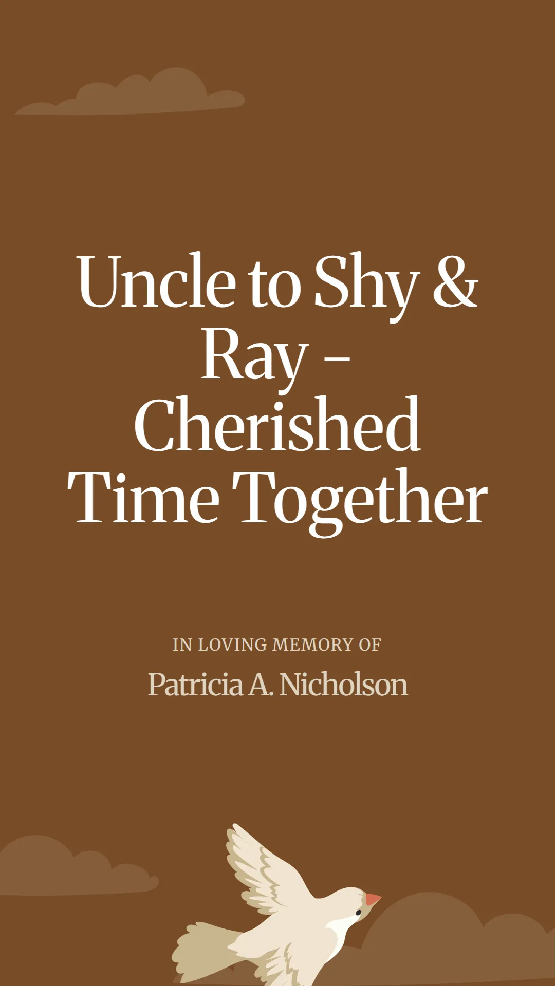 Uncle to Shy and Ray - Cherished Time Together