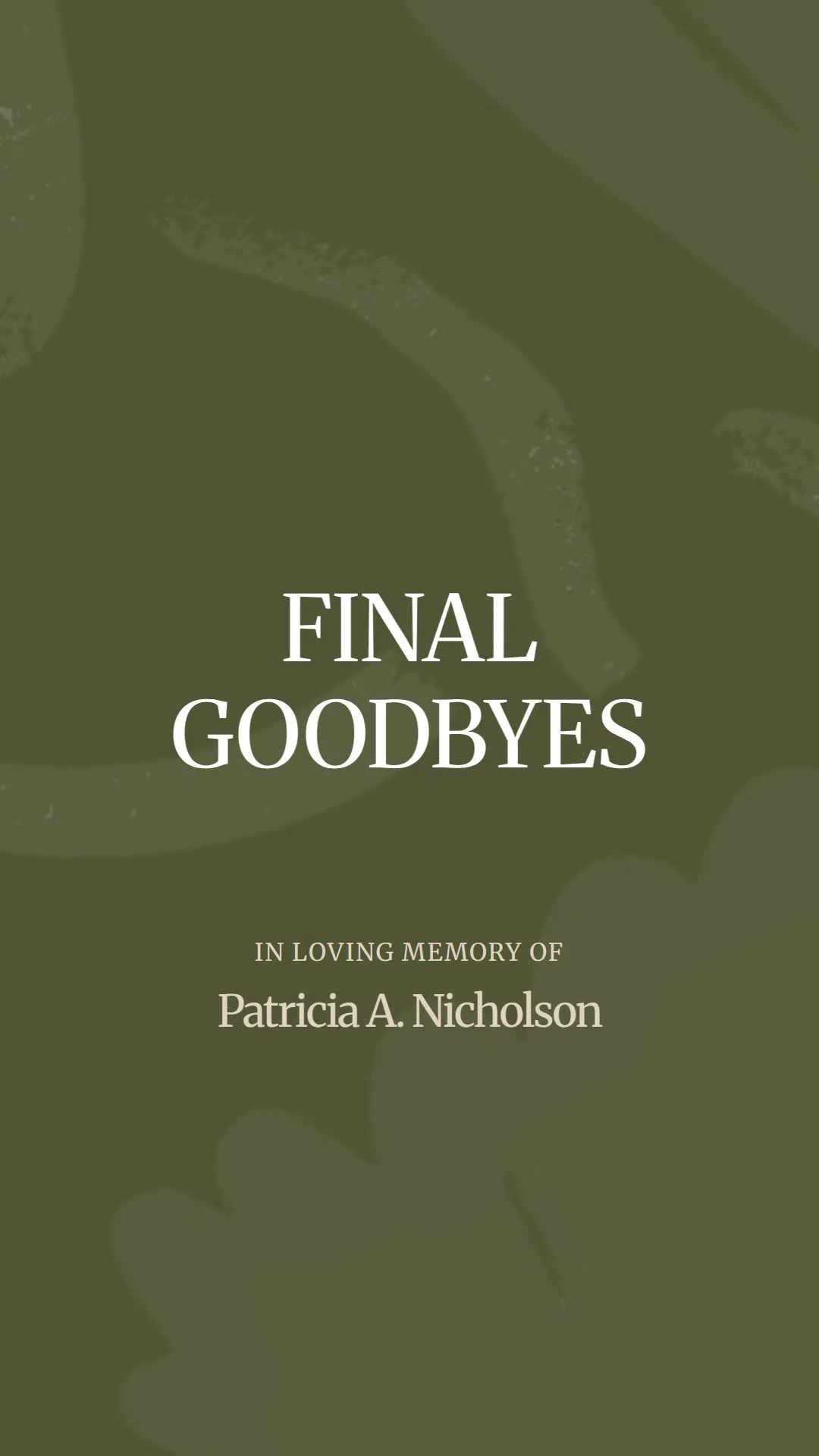 A Heartfelt Farewell to Patricia A. Nicholson
