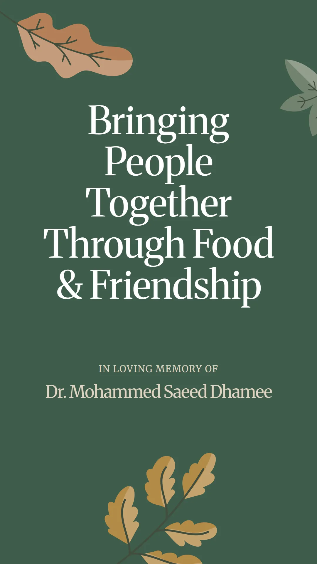 Bringing People Together Through Food and Friendship
