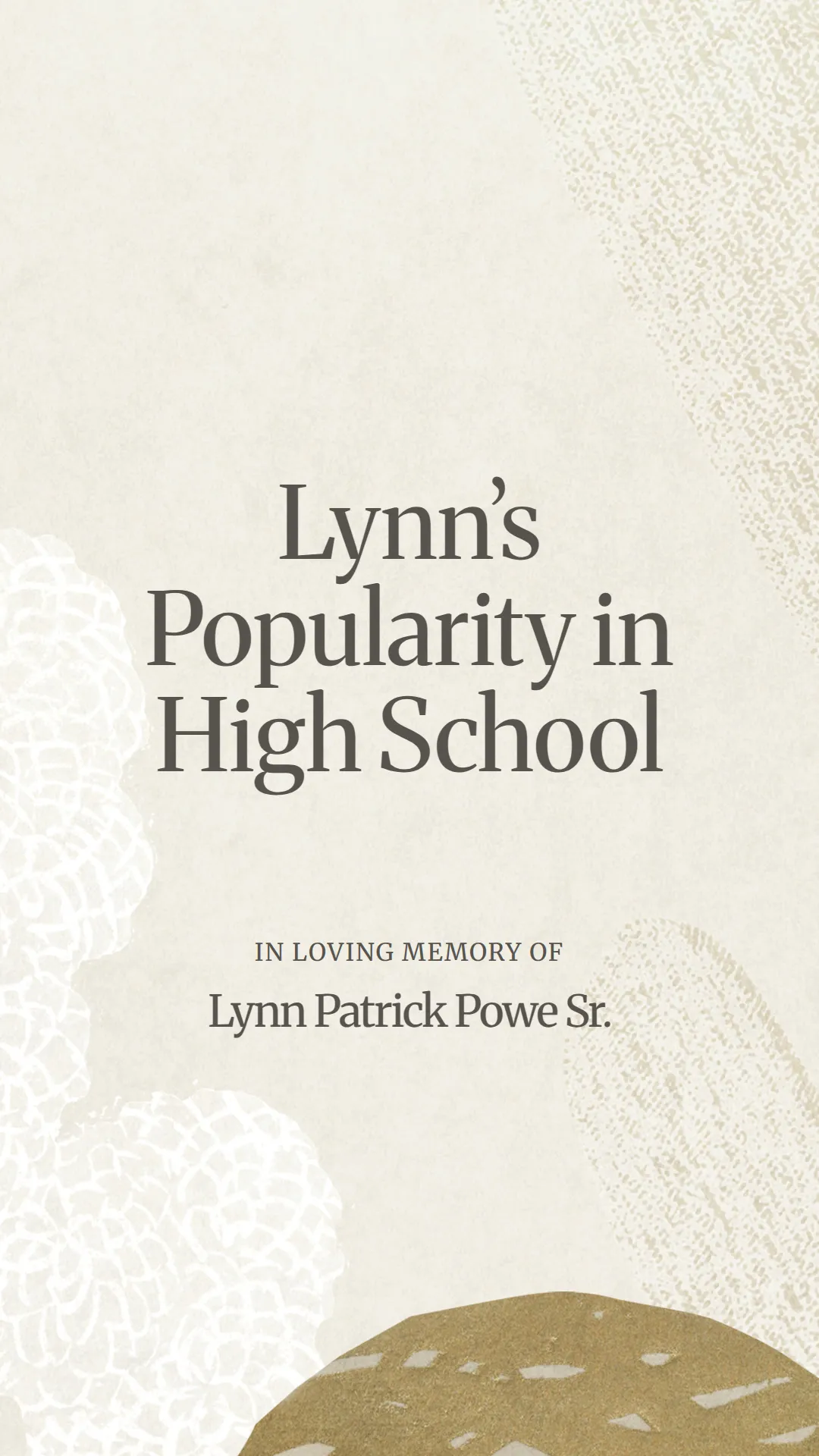 Lynn’s Popularity in High School