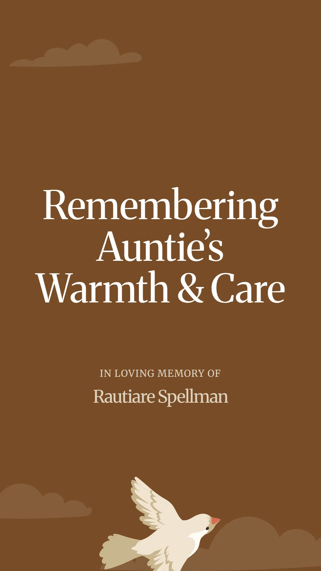 Remembering Auntie’s Warmth and Care