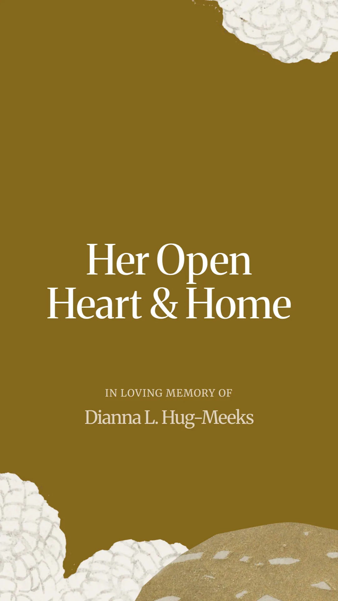 Her Open Heart and Home