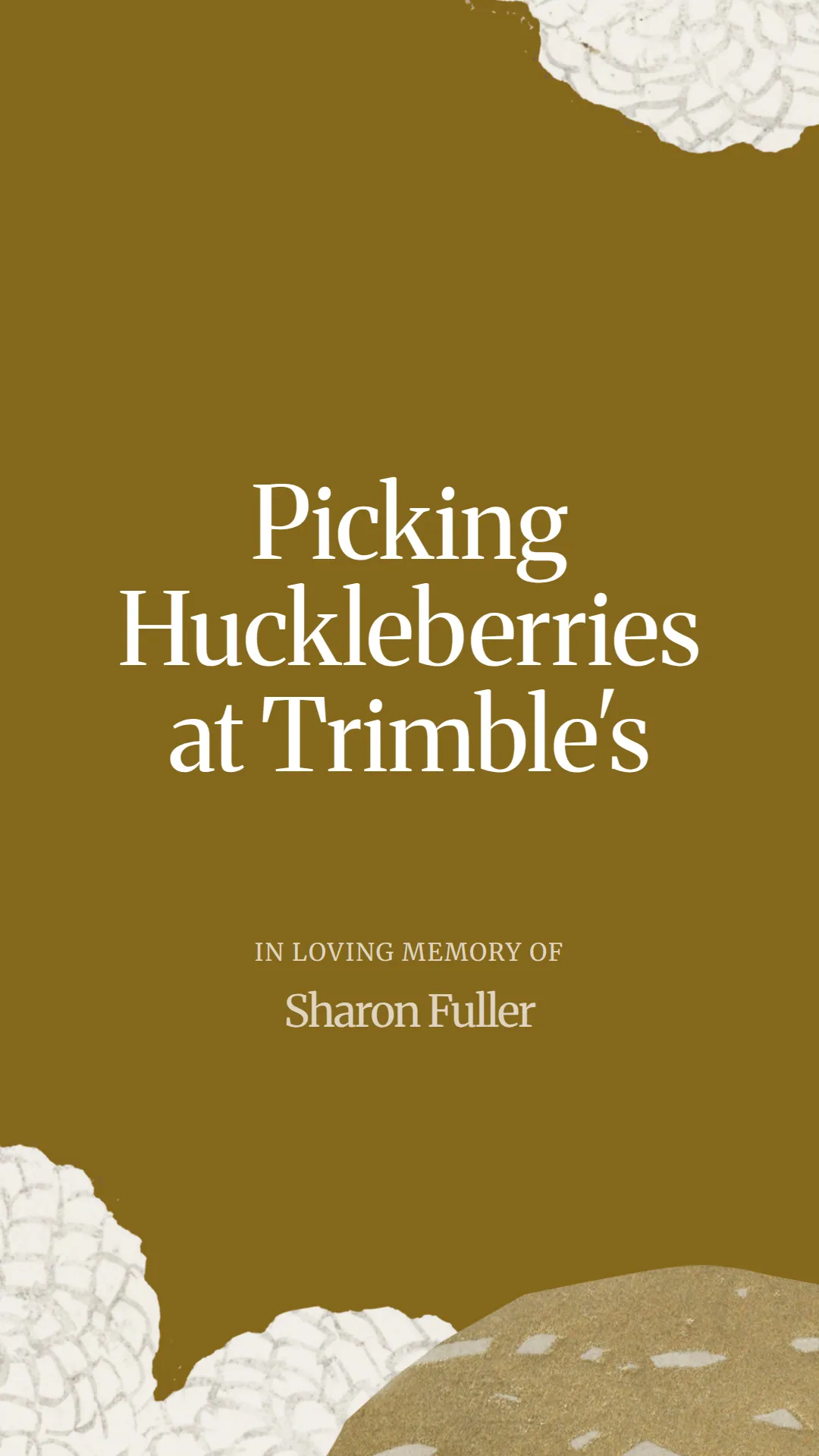 Picking Huckleberries at Trimble's