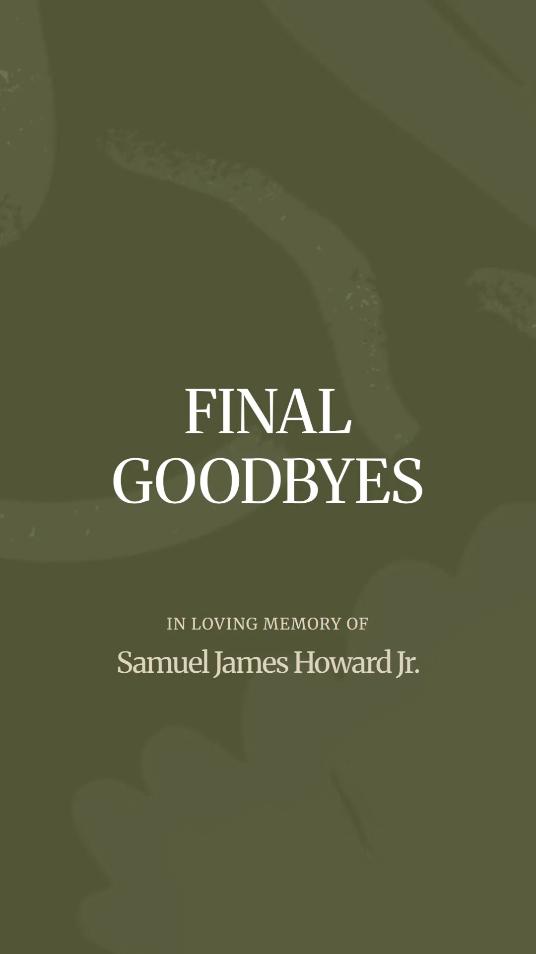 A Final Farewell to Samuel James Howard Jr.