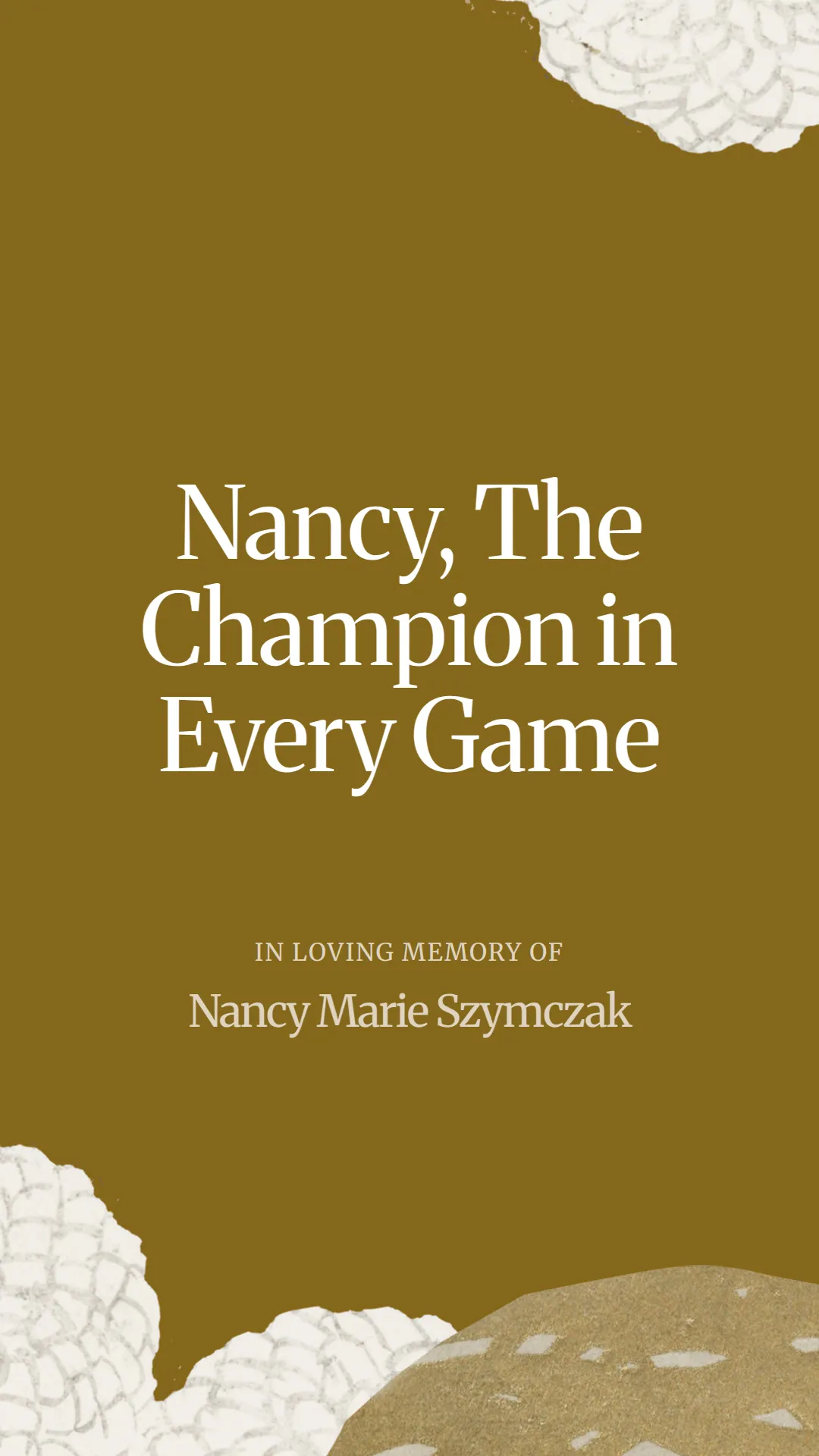 Nancy, The Champion in Every Game