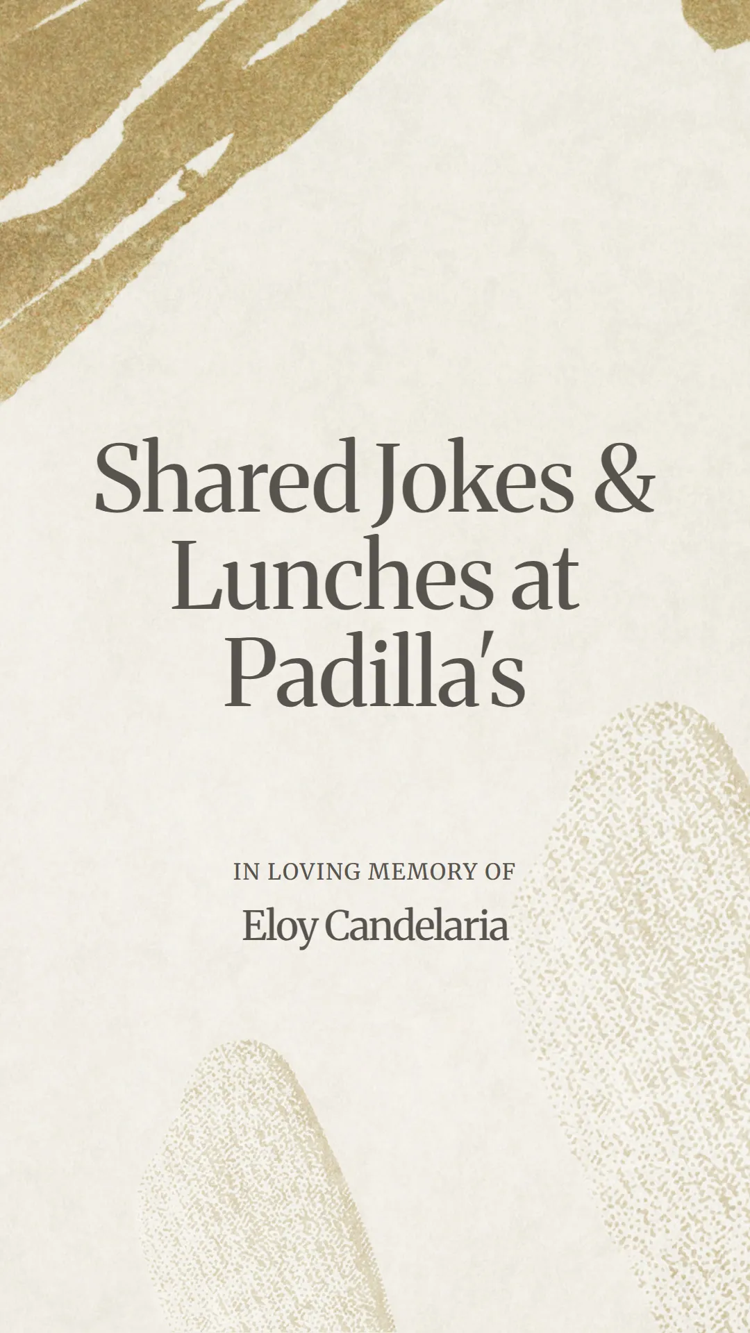 Shared Jokes and Lunches at Padilla's