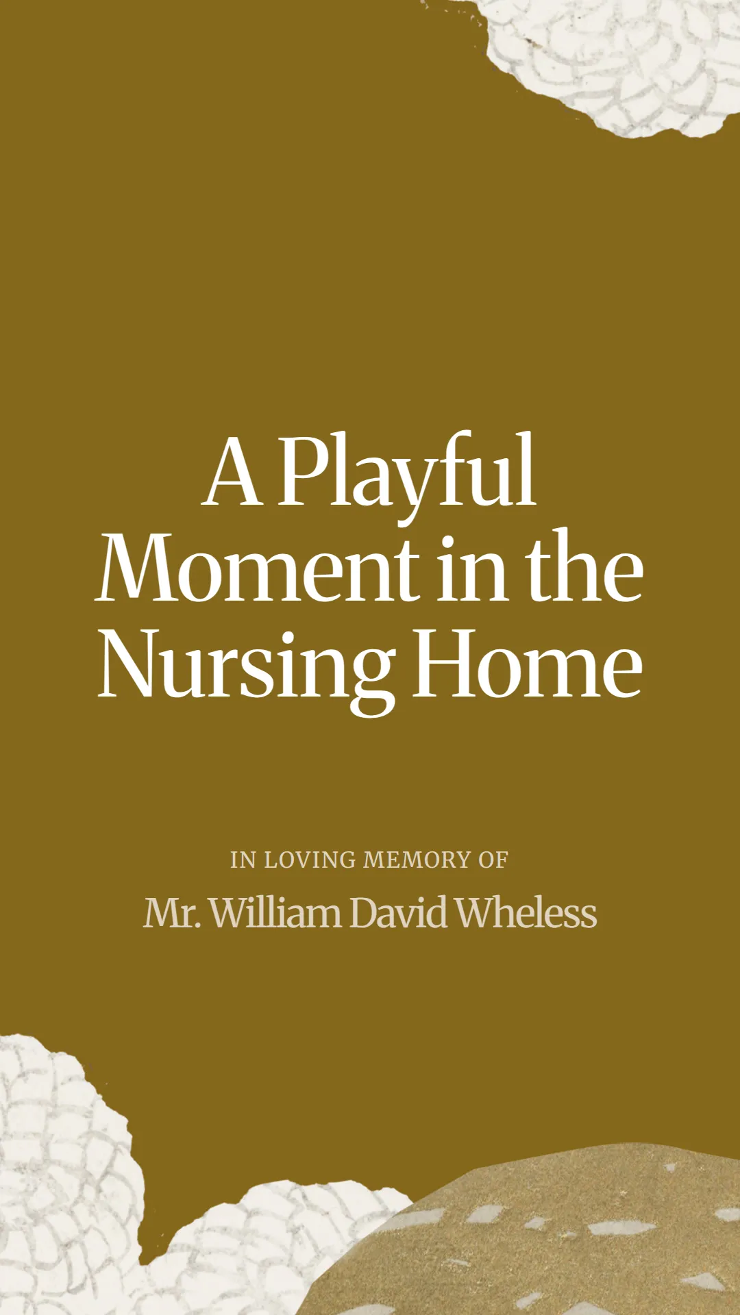 A Playful Moment in the Nursing Home