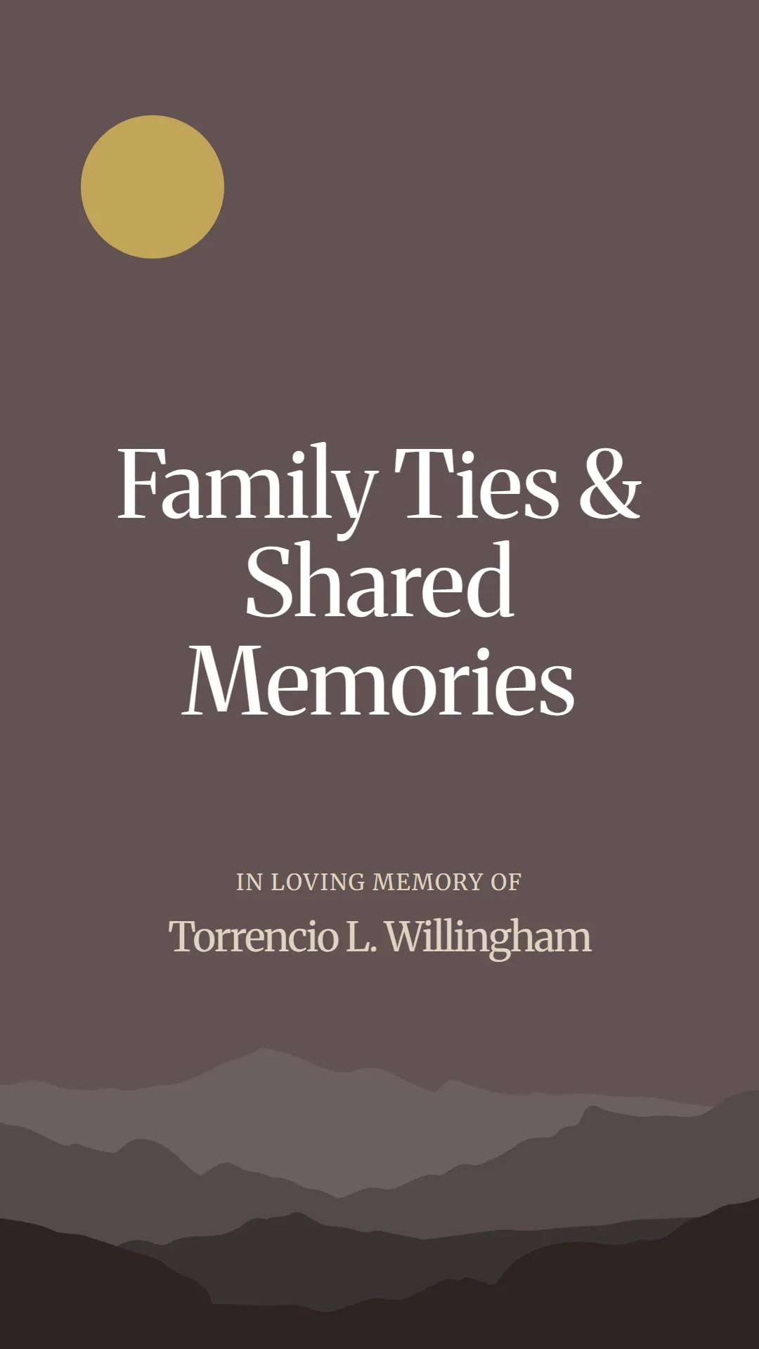 Family Ties and Shared Memories