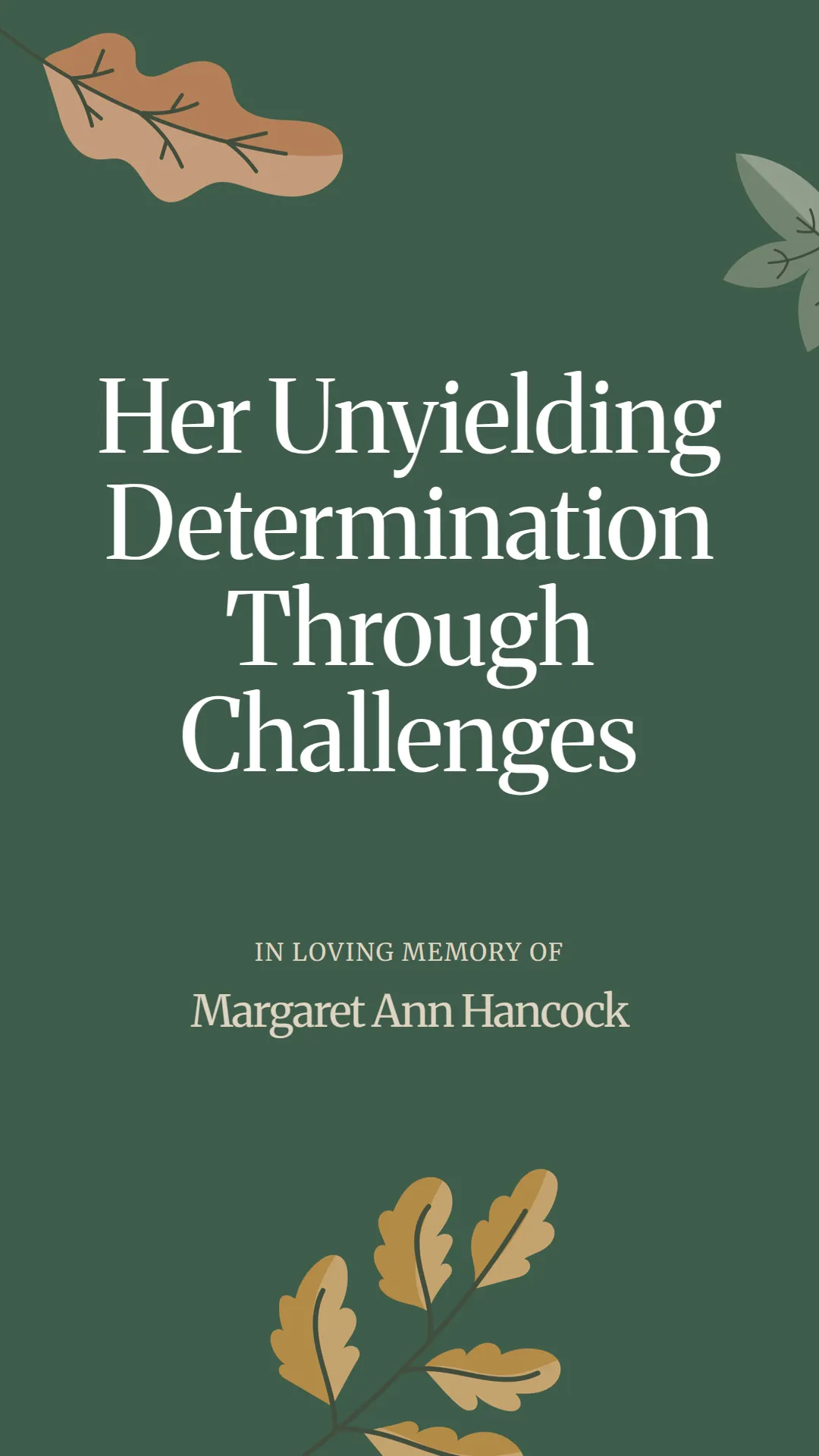 Her Unyielding Determination Through Challenges