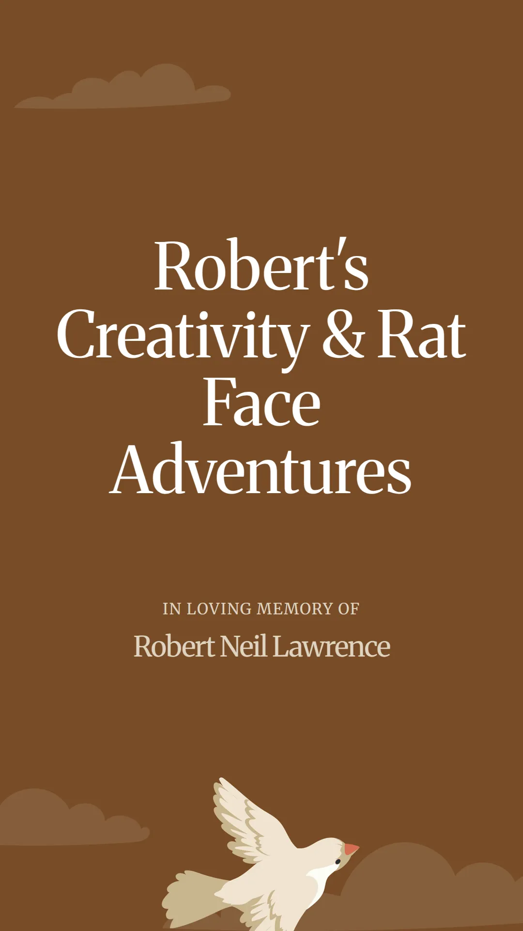 Robert's Creativity and Rat Face Adventures