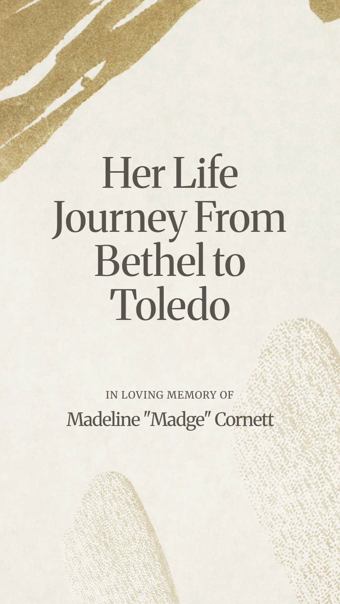 Her Life Journey From Bethel to Toledo