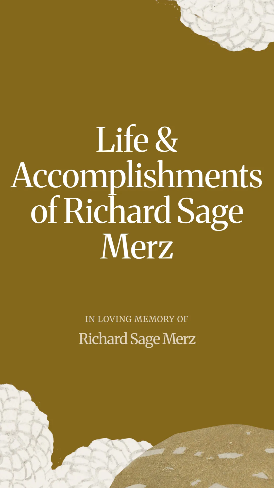 Life and Accomplishments of Richard Sage Merz