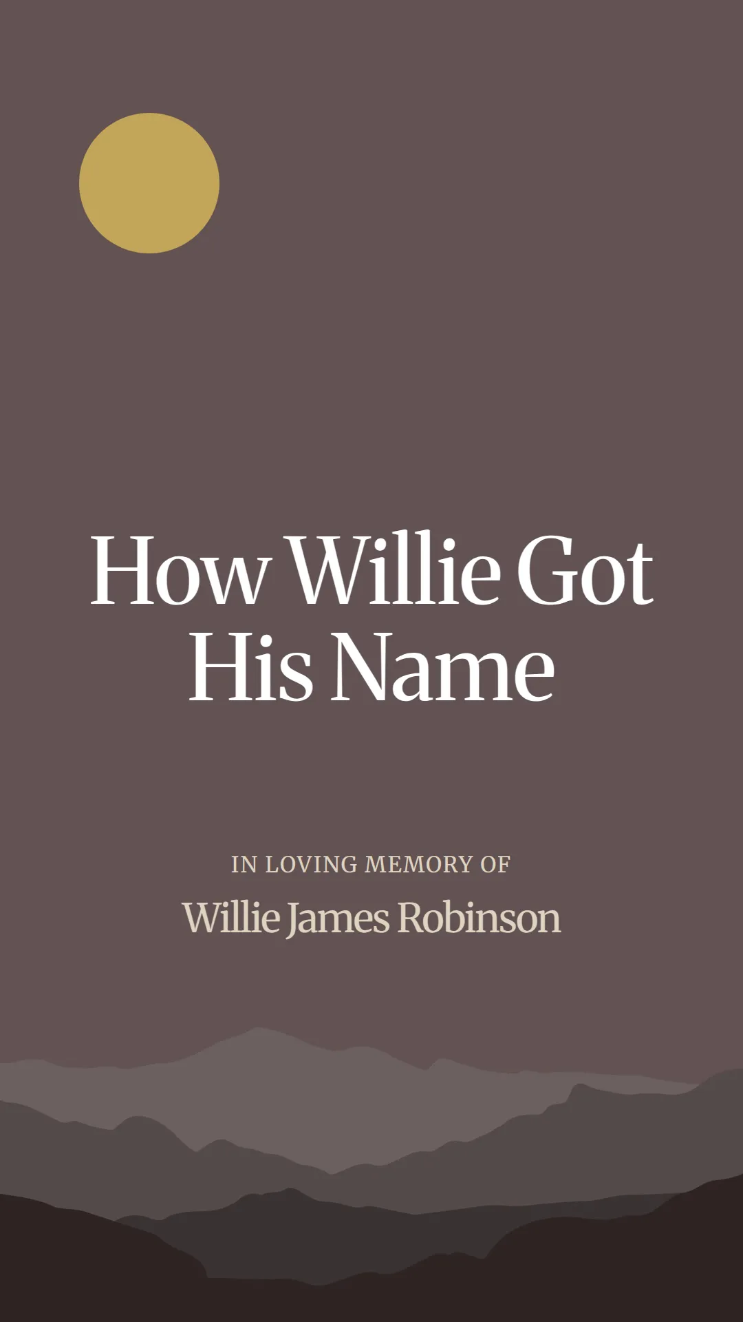 How Willie Got His Name