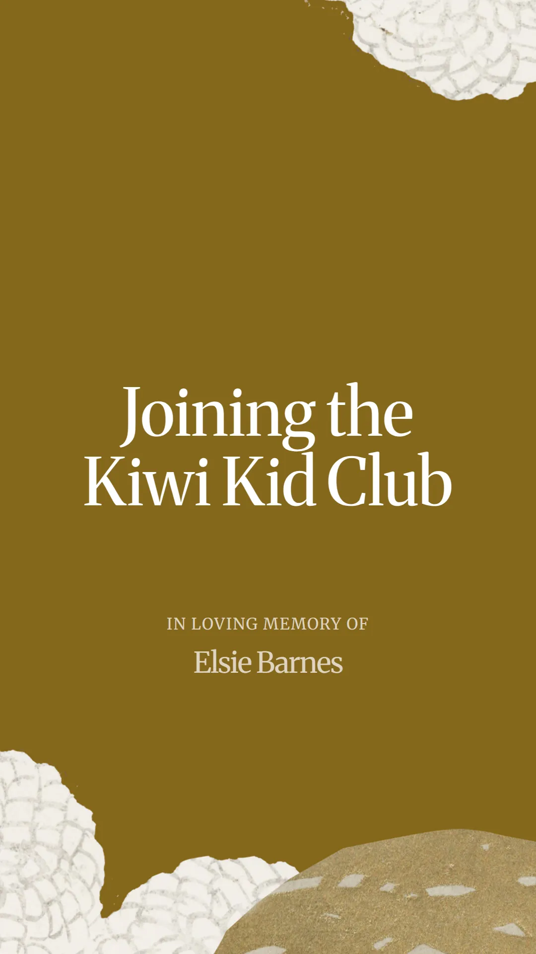 Joining the Kiwi Kid Club