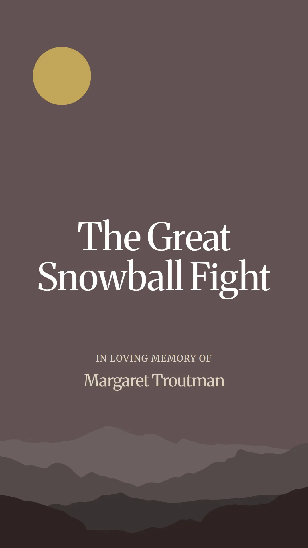 The Great Snowball Fight