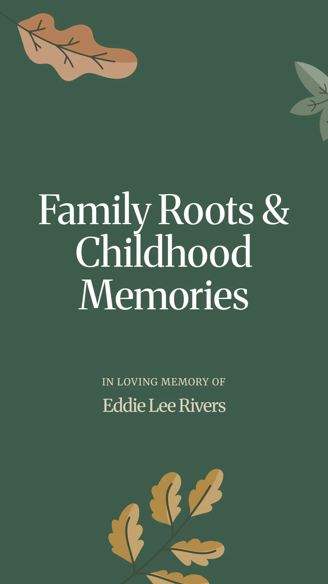 Family Roots and Childhood Memories