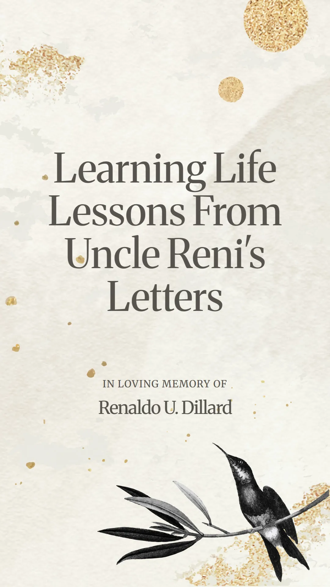 Learning Life Lessons From Uncle Reni's Letters